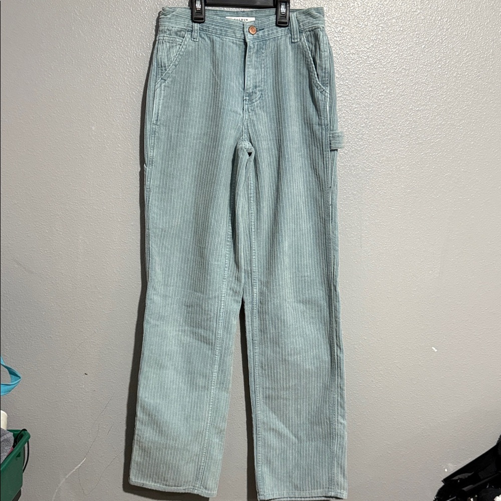 PacSun Mint Green Wide Leg Corduroy Pants